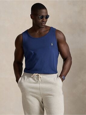 Polo Ralph Lauren Washed Jersey Tank in Rustic Navy Men’s Size XL Classic Fit